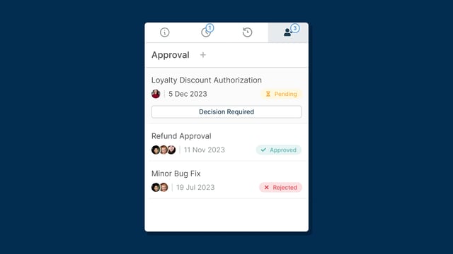 Approvals