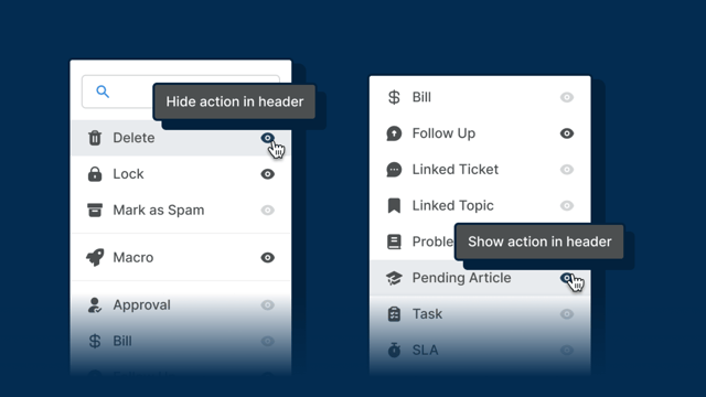 Introduction to Ticket Actions
