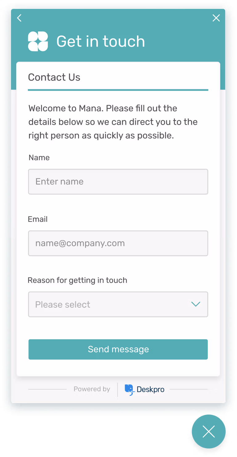Pre-Chat • Contact