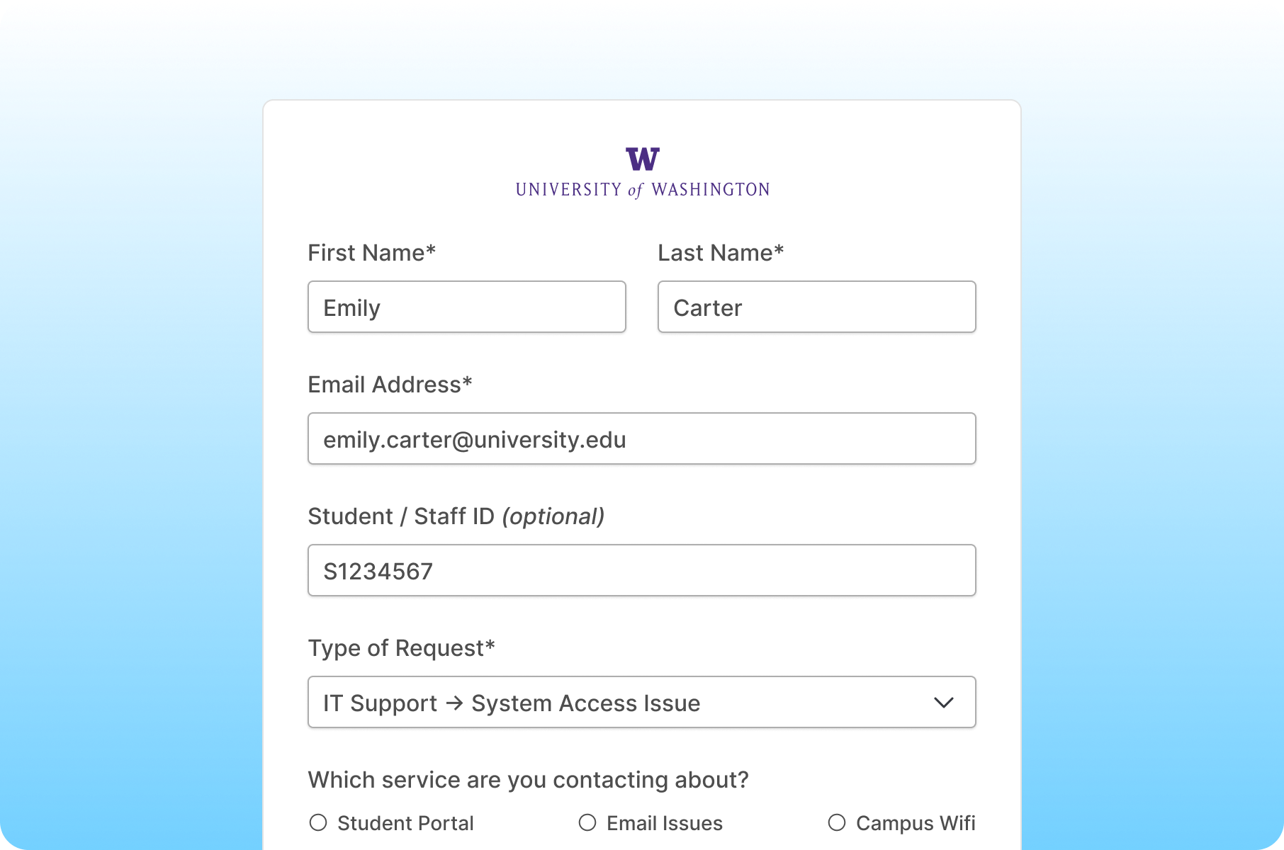 Two Column - Smart Forms - Education
